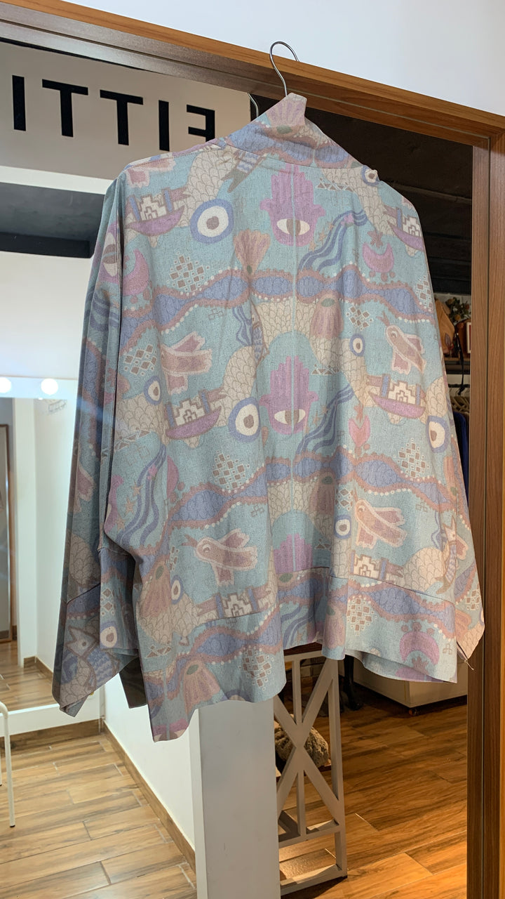 All pattern The Linen kimono