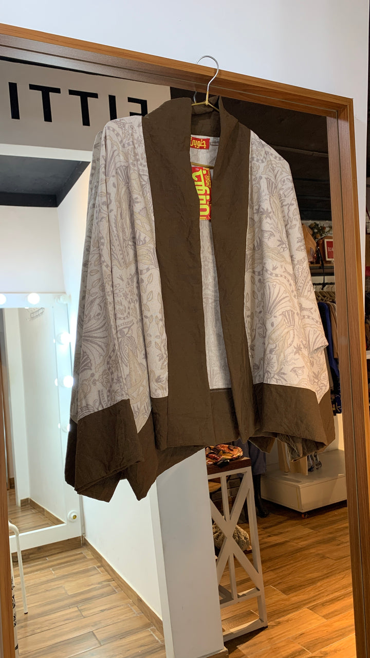 Brown kenar The Linen kimono