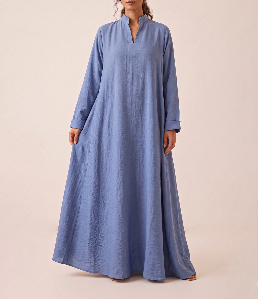 baby blue Double cloche dress