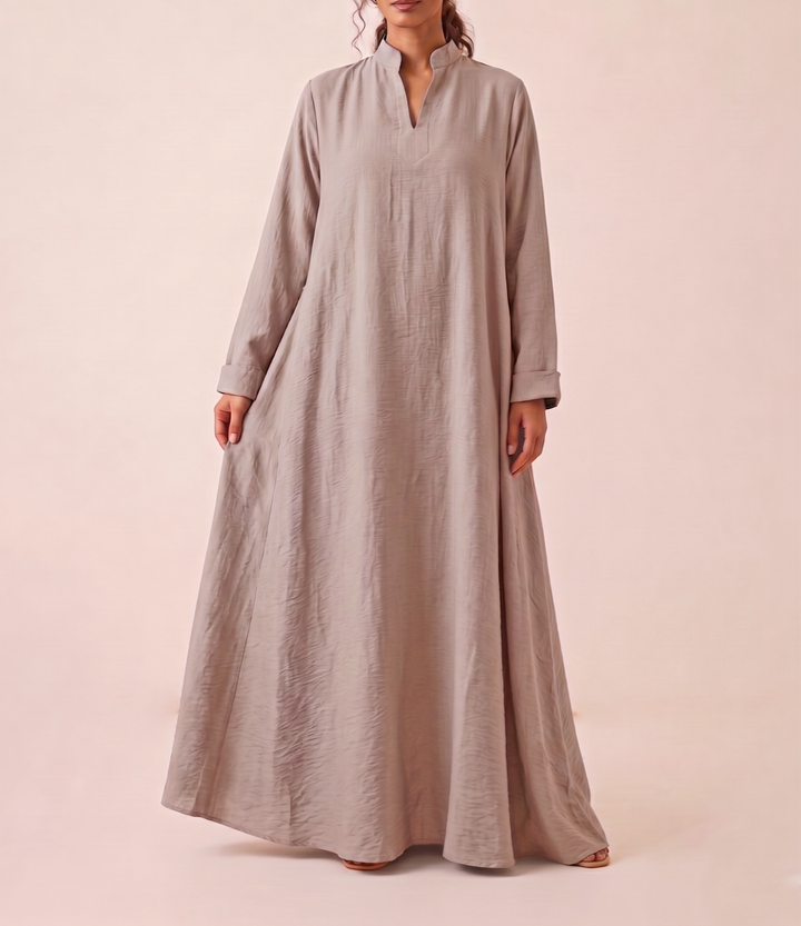 Sand beige Double cloche dress