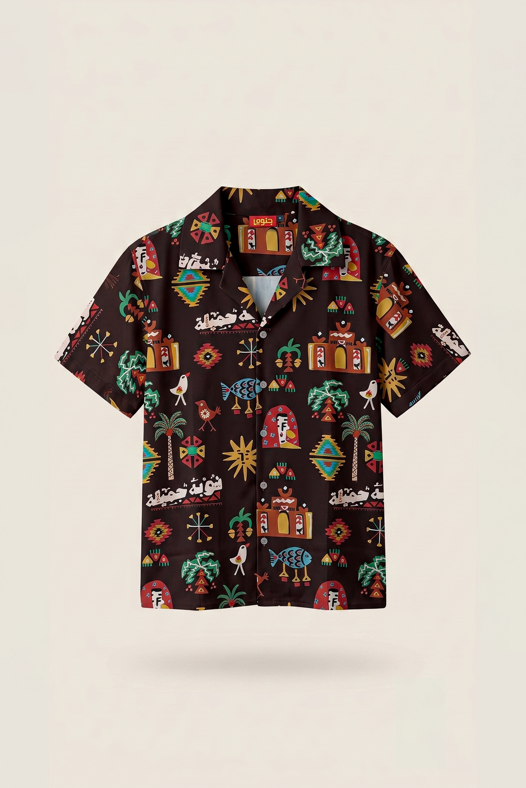 Nuba doodles linen Shirt