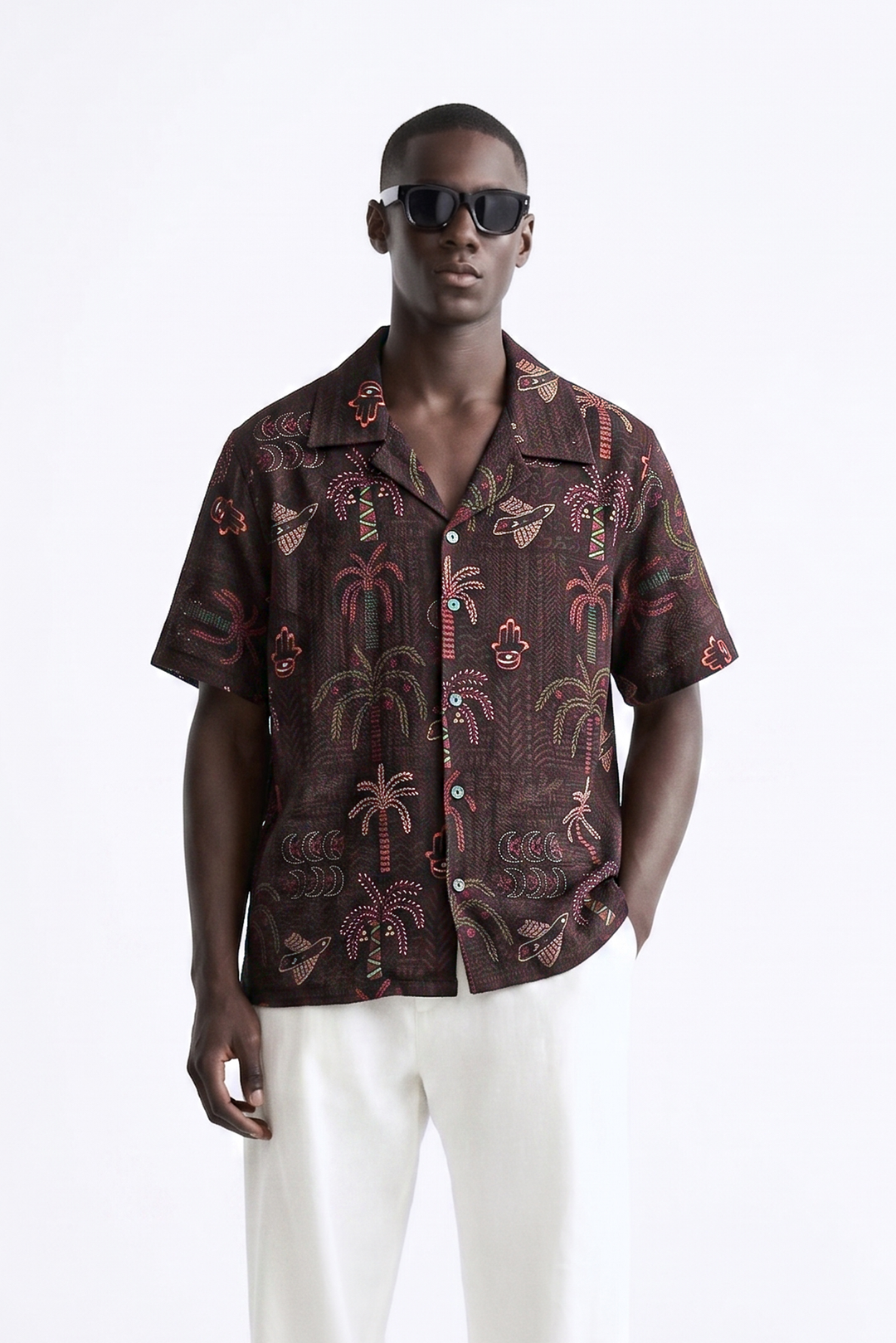 palm & stars linen Shirt