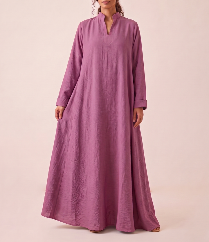 Dusty Mouve Double cloche dress