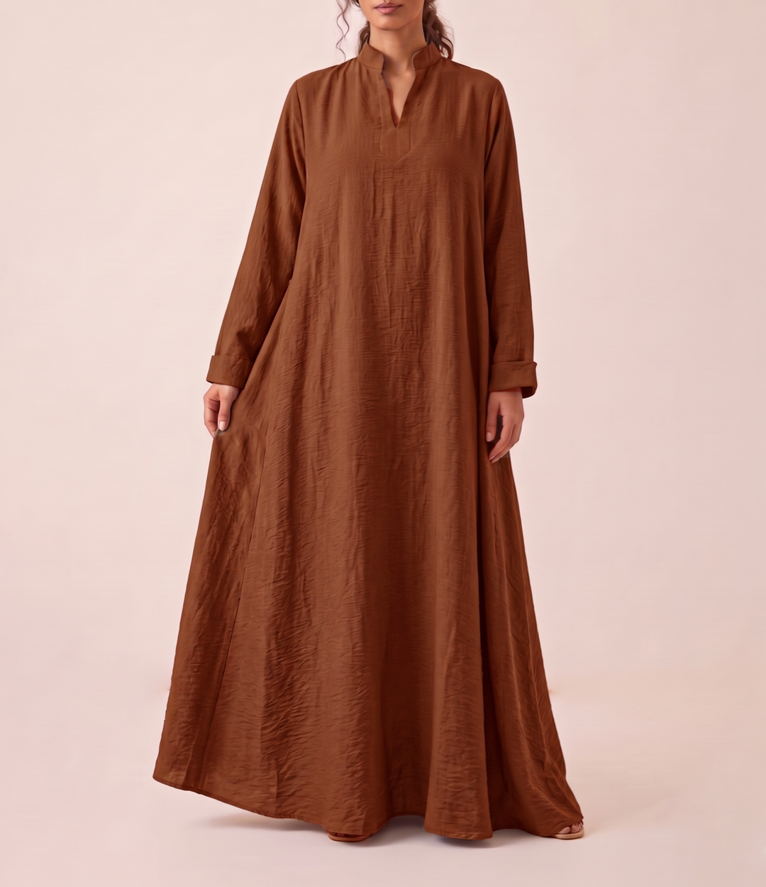 Rust Orange Double cloche dress