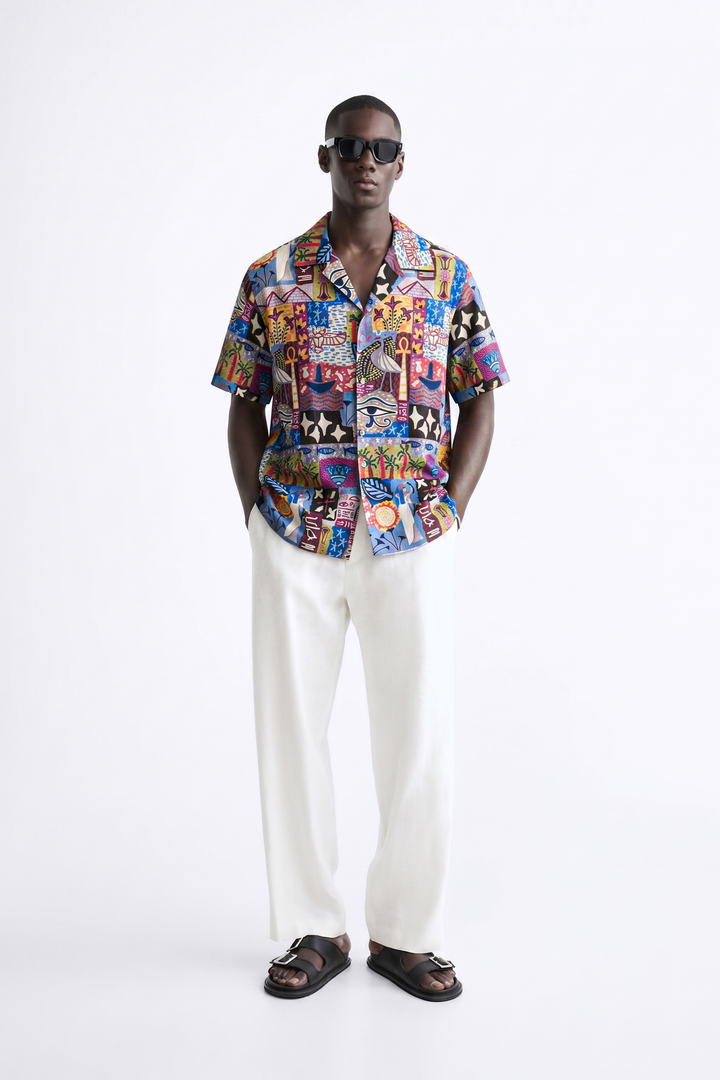 Kemet stories linen Shirt