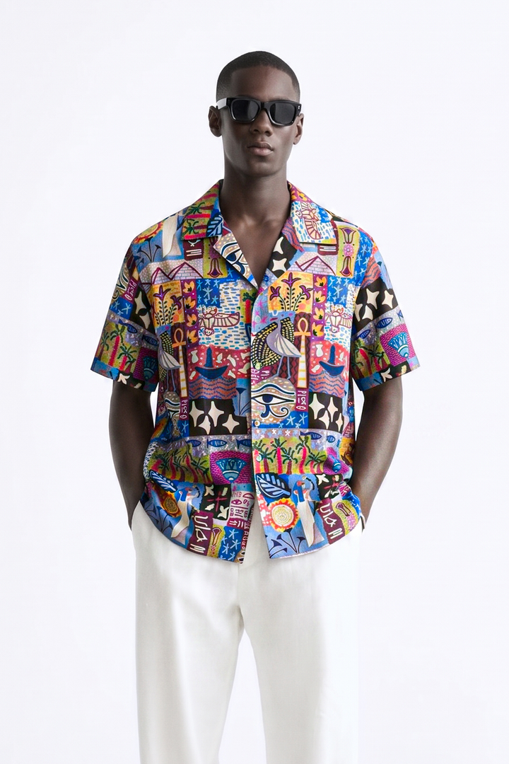 Kemet stories linen Shirt
