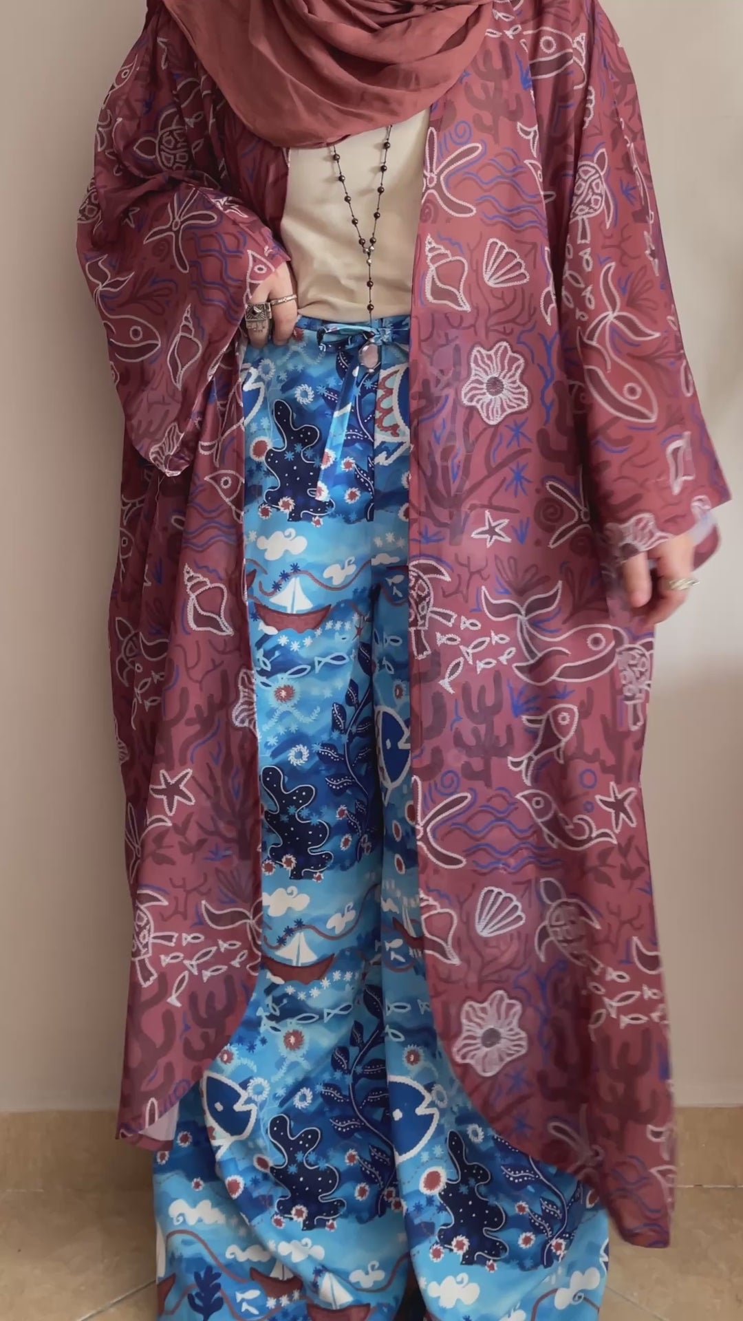 Sea stitch motives Cardigan