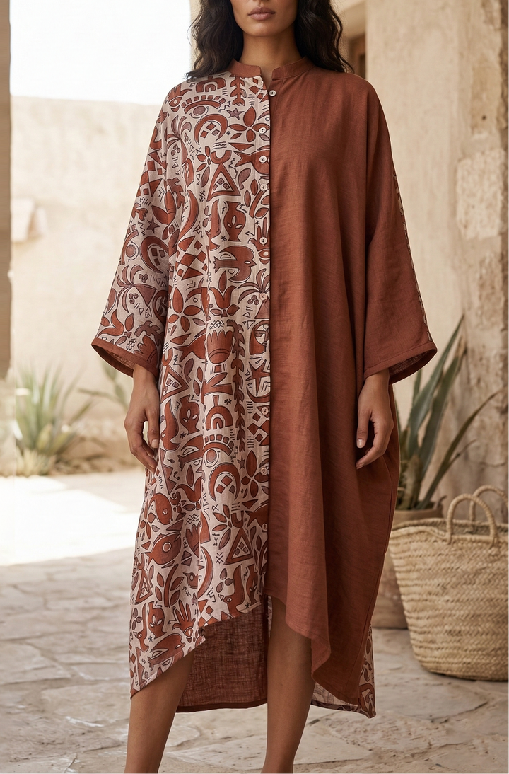 Havan symbols “ defect “ half &amp; half long shirt