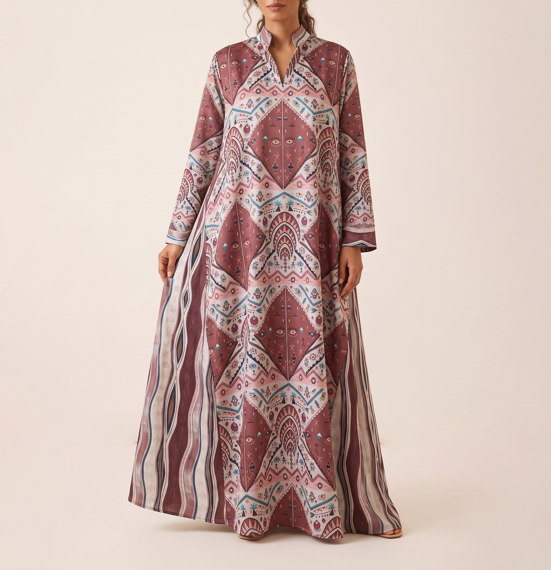Bedouin symbols Double cloche dress