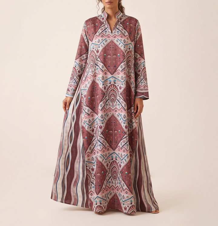 Bedouin symbols Double cloche dress