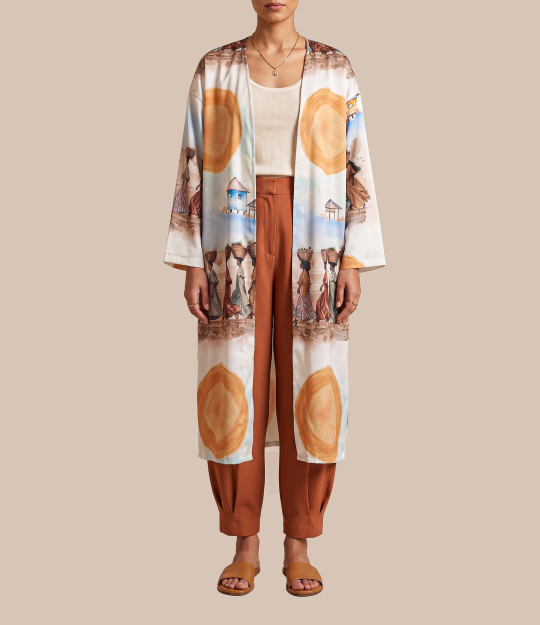 The afro painting cardigan