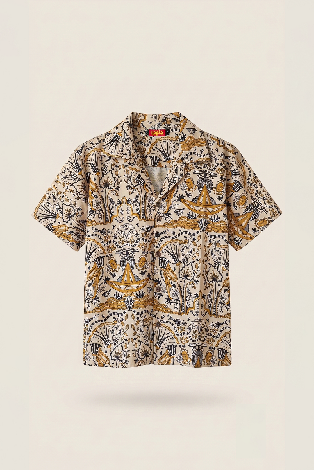 Golden pharaoh's linen Shirt